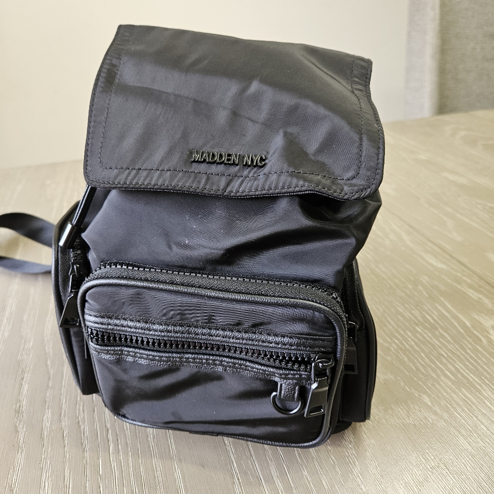 Black Mesh Steve Madden NYC Backpack